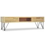 Solid teak TV stand 120x35x35 cm by vidaXL, TV Furniture - Ref: Foro24-244575, Price: 128,61 €, Discount: %