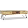 Solid teak TV stand 120x35x35 cm by vidaXL, TV Furniture - Ref: Foro24-244575, Price: 128,61 €, Discount: %