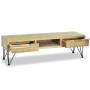 Solid teak TV stand 120x35x35 cm by vidaXL, TV Furniture - Ref: Foro24-244575, Price: 128,61 €, Discount: %