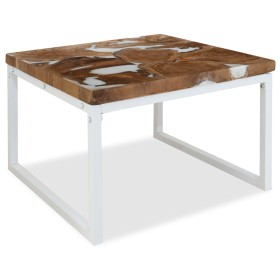 Teak resin coffee table 60x60x40 cm by vidaXL, Coffee table - Ref: Foro24-244554, Price: 82,03 €, Discount: %