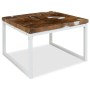 Mesa de centro de resina de teca 60x60x40 cm de vidaXL, Mesas de centro - Ref: Foro24-244554, Precio: 82,03 €, Descuento: %