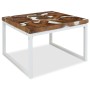 Mesa de centro de resina de teca 60x60x40 cm de vidaXL, Mesas de centro - Ref: Foro24-244554, Precio: 82,03 €, Descuento: %