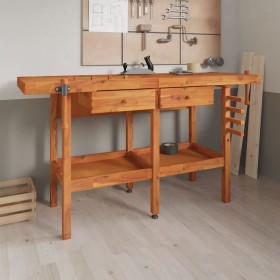 Workbench with drawers and screws wooden bench 162x62x83 cm by vidaXL, Work tables - Ref: Foro24-153323, Price: 240,41 €, Dis...