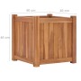 Arriate elevado madera maciza de teca 40x40x40 cm de vidaXL, Maceteros y jardineras - Ref: Foro24-48965, Precio: 97,21 €, Des...