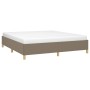 Estructura de cama de tela gris taupe 180x200 cm de vidaXL, Camas y somieres - Ref: Foro24-3120981, Precio: 175,53 €, Descuen...