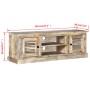 Mueble para la TV de madera maciza de mango de vidaXL, Muebles TV - Ref: Foro24-245253, Precio: 240,31 €, Descuento: %