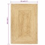 Handmade natural jute rug 80x160 cm by vidaXL, Rugs - Ref: Foro24-133728, Price: 47,71 €, Discount: %