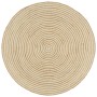 Alfombra de yute tejida a mano diseño espiral blanco 150 cm de vidaXL, Alfombras - Ref: Foro24-133718, Precio: 56,05 €, Descu...