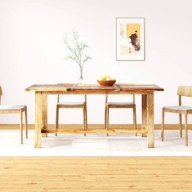 Recycled solid wood dining table 180 cm by vidaXL, Kitchen and dining tables - Ref: Foro24-244802, Price: 322,99 €, Discount: %