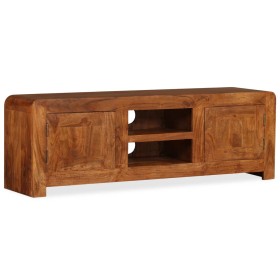 Mueble de TV madera maciza acabado miel 120x30x40 cm de vidaXL, Muebles TV - Ref: Foro24-244679, Precio: 282,99 €, Descuento: %