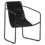 Silla de relax de cuero auténtico negro de vidaXL, Sillones - Ref: Foro24-323727, Precio: 85,23 €, Descuento: %