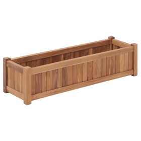 Arriate elevado madera maciza de teca 100x30x25 cm de vidaXL, Maceteros y jardineras - Ref: Foro24-48968, Precio: 106,99 €, D...