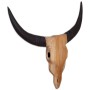 Teak Wall Bull Skull Sculpture 69x6x60 cm by vidaXL, Figures, sculptures and statues - Ref: Foro24-244567, Price: 86,04 €, Di...