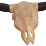 Teak Wall Bull Skull Sculpture 69x6x60 cm by vidaXL, Figures, sculptures and statues - Ref: Foro24-244567, Price: 86,04 €, Di...