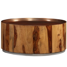 Solid sheesham wood and steel coffee table 68 cm by vidaXL, Coffee table - Ref: Foro24-244925, Price: 230,99 €, Discount: %