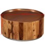 Solid sheesham wood and steel coffee table 68 cm by vidaXL, Coffee table - Ref: Foro24-244925, Price: 230,78 €, Discount: %