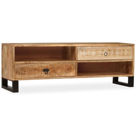 TV-Möbel aus massivem Mangoholz 120x30x40 cm von vidaXL, TV-Möbel - Ref: Foro24-244940, Preis: 270,50 €, Rabatt: %