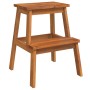 Solid acacia wood 2-step stool 40x38x50 cm by vidaXL, Folding stools and chairs - Ref: Foro24-153333, Price: 42,76 €, Discoun...