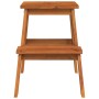 Solid acacia wood 2-step stool 40x38x50 cm by vidaXL, Folding stools and chairs - Ref: Foro24-153333, Price: 42,76 €, Discoun...