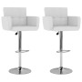 Kitchen stools 2 units white synthetic leather by vidaXL, Kitchen stools - Ref: Foro24-323653, Price: 184,97 €, Discount: %