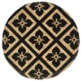 Placemat 4 units round black jute 38 cm by vidaXL, Placemats - Ref: Foro24-133868, Price: 20,92 €, Discount: %