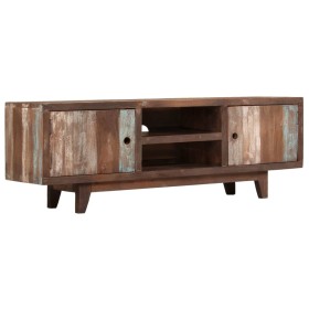 Mueble para TV de madera maciza de acacia vintage 118x30x40 cm de vidaXL, Muebles TV - Ref: Foro24-244960, Precio: 197,21 €, ...