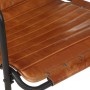 Silla de relax reposabrazos y reposapiés cuero auténtico marrón de vidaXL, Sillones - Ref: Foro24-323728, Precio: 124,35 €, D...