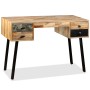 Recycled solid teak desk 110x50x76 cm by vidaXL, Desks - Ref: Foro24-245402, Price: 227,82 €, Discount: %