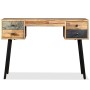 Recycled solid teak desk 110x50x76 cm by vidaXL, Desks - Ref: Foro24-245402, Price: 227,82 €, Discount: %