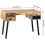 Recycled solid teak desk 110x50x76 cm by vidaXL, Desks - Ref: Foro24-245402, Price: 227,82 €, Discount: %