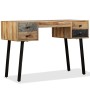 Recycled solid teak desk 110x50x76 cm by vidaXL, Desks - Ref: Foro24-245402, Price: 227,82 €, Discount: %