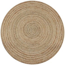 Round braided jute rug 150 cm by vidaXL, Rugs - Ref: Foro24-245338, Price: 62,97 €, Discount: %