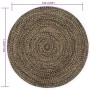 Alfombra hecha a mano de yute negra y natural 150 cm de vidaXL, Alfombras - Ref: Foro24-133727, Precio: 69,60 €, Descuento: %