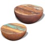 Bowl-shaped coffee table set 2 pcs recycled solid wood by vidaXL, Coffee table - Ref: Foro24-243352, Price: 234,05 €, Discoun...