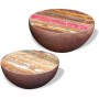 Bowl-shaped coffee table set 2 pcs recycled solid wood by vidaXL, Coffee table - Ref: Foro24-243352, Price: 234,05 €, Discoun...