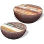 Bowl-shaped coffee table set 2 pcs recycled solid wood by vidaXL, Coffee table - Ref: Foro24-243352, Price: 234,05 €, Discoun...