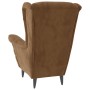 Sillón de terciopelo marrón de vidaXL, Sillones - Ref: Foro24-324067, Precio: 256,74 €, Descuento: %