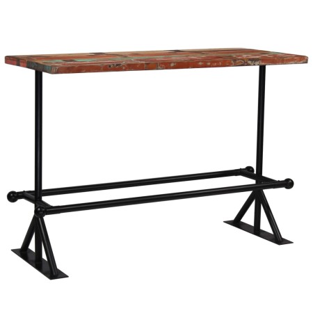 Multicolor recycled solid wood bar table 150x70x107 cm by vidaXL, Kitchen and dining tables - Ref: Foro24-245388, Price: 426,...