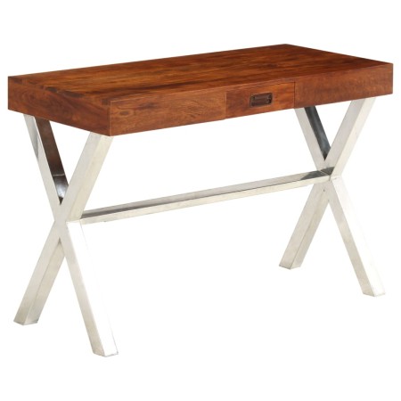 Solid acacia wood desk with honey finish 110x50x76 cm by vidaXL, Desks - Ref: Foro24-245652, Price: 145,93 €, Discount: %