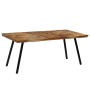 Recycled teak and steel dining table 180x90x76 cm by vidaXL, Kitchen and dining tables - Ref: Foro24-245415, Price: 339,99 €,...