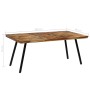 Recycled teak and steel dining table 180x90x76 cm by vidaXL, Kitchen and dining tables - Ref: Foro24-245415, Price: 339,99 €,...