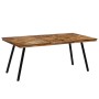 Recycled teak and steel dining table 180x90x76 cm by vidaXL, Kitchen and dining tables - Ref: Foro24-245415, Price: 339,99 €,...