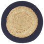 Placemat 6 pcs jute and natural cotton navy blue 38cm by vidaXL, Placemats - Ref: Foro24-133863, Price: 25,94 €, Discount: %