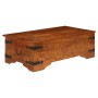 Mesa de centro madera maciza acacia acabado miel 110x55x35 cm de vidaXL, Mesas de centro - Ref: Foro24-245654, Precio: 263,38...