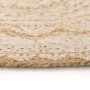 Round rug with braided jute print 150 cm by vidaXL, Rugs - Ref: Foro24-245341, Price: 71,44 €, Discount: %