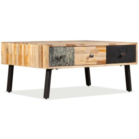 Mesa de centro de teca maciza reciclada 90x65x40 cm de vidaXL, Mesas de centro - Ref: Foro24-245404, Precio: 168,99 €, Descue...