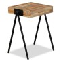 Recycled solid teak side table by vidaXL, Side tables - Ref: Foro24-245408, Price: 75,81 €, Discount: %