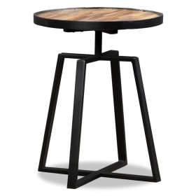 Runder Beistelltisch aus recyceltem massivem Teakholz von vidaXL, Seitentische - Ref: Foro24-245409, Preis: 63,95 €, Rabatt: %