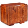 Aparador de madera maciza de sheesham 75x35x60 cm de vidaXL, Aparadores - Ref: Foro24-243955, Precio: 248,66 €, Descuento: %