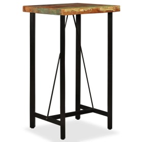 Mesa de bar de madera maciza reciclada 60x60x107 cm de vidaXL, Mesas de cocina y de comedor - Ref: Foro24-245439, Precio: 259...